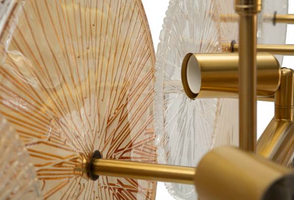 Kroonluchter Osaka goud - metaal - 100 x 28 x 23 cm