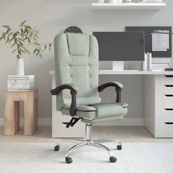 Massage-Bürostuhl 3016190 349664 Grau - Polyester - 56 x 122 x 63 cm