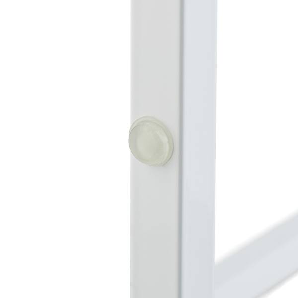 Handdoekrek met 3 bamboe stangen bruin - wit - ijzer - 45 x 76 x 22 cm
