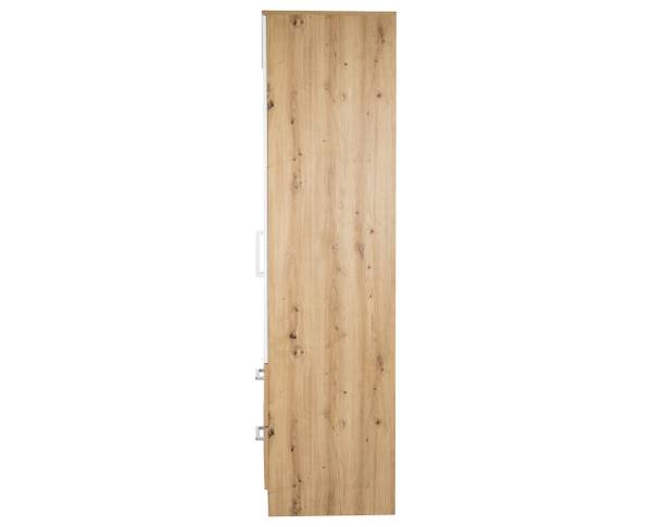 Kleiderschrank Kent 20 AOW Braun - Weiß - Holzverbundwerkstoff - 90 x 201 x 54 cm