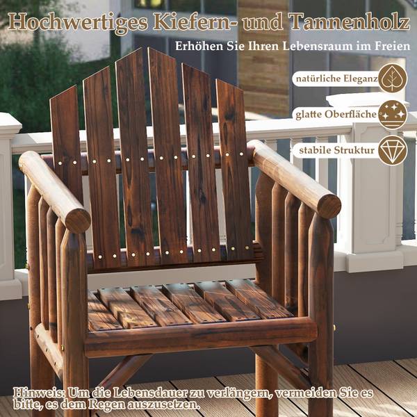 Gartenstuhl ZB34804 Dunkelbraun