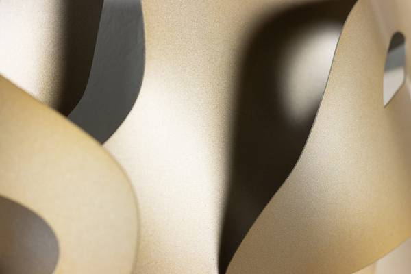 Wanddeko Abstrakt We Silber - Metall - 120 x 44 x 5 cm