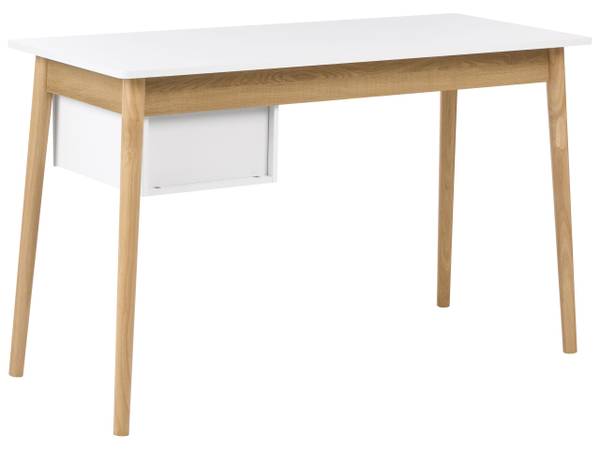 Schreibtisch FENESTRA Braun - Weiß - Holzwerkstoff - 120 x 75 x 50 cm