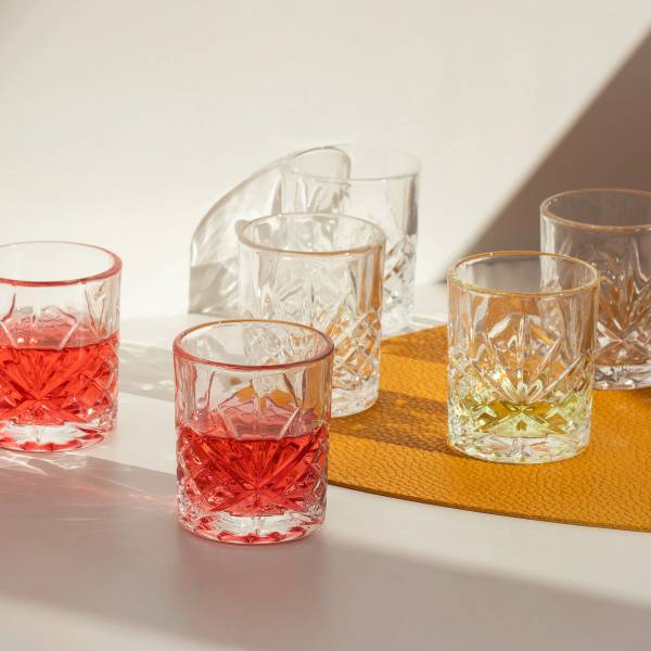 Wodkagläser MIRRA 6er-Set Glas - 5 x 6 x 5 cm
