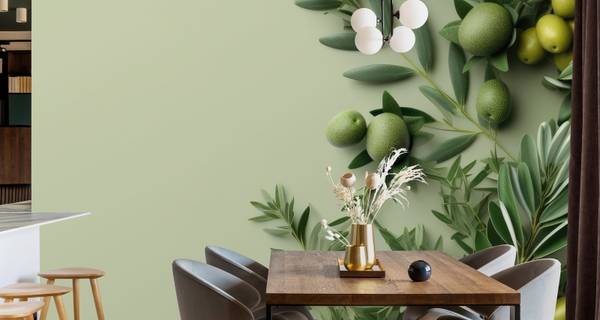 Fototapete BLÄTTER Oliven Pflanzen Natur 360 x 240 x 240 cm