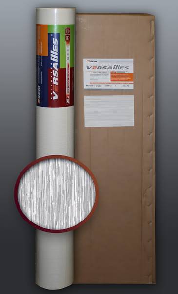 Tapete überstreichbar 80373BR60 4-er Set Weiß - Fleece - 106 x 1 x 1 cm