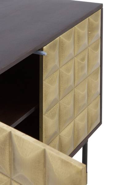 Sideboard  10838 Braun - Holz teilmassiv - 85 x 75 x 40 cm