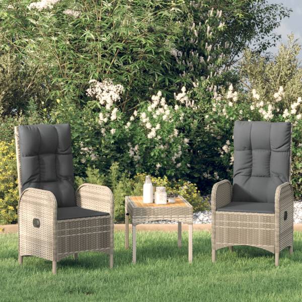 Salon de jardin 3029958 (lot de 3) Gris