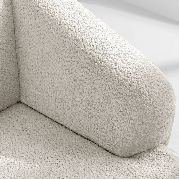 Canapé individuel VIRA Blanc - Gamme chenille