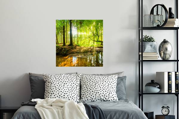 WANDTATTOO Wald Grün - Polypropylen - 50 x 50 x 1 cm