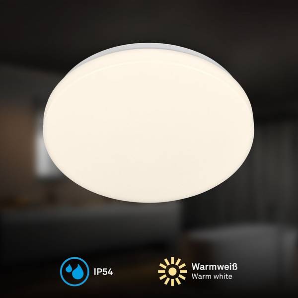 LED Deckenleuchte 3891016 Weiß - ABS - 27 x 7 x 27 cm