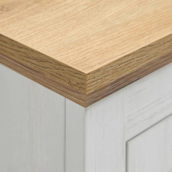 Sideboard KORSIKA Braun - Weiß - Holzwerkstoff - 150 x 85 x 43 cm