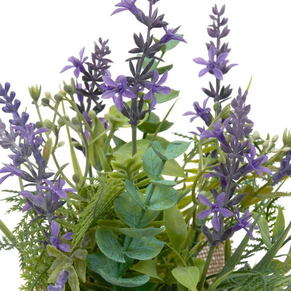 Blumenarrangement PROV Naturfaser - 22 x 29 x 22 cm