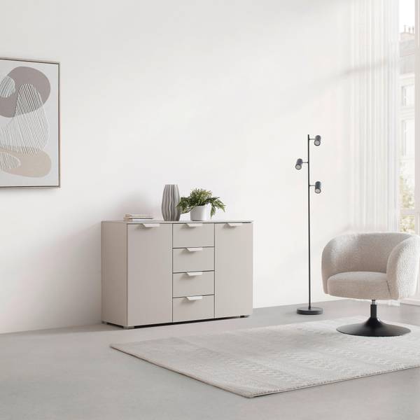 Kommode BRIONA Beige - Holzwerkstoff - 120 x 80 x 42 cm