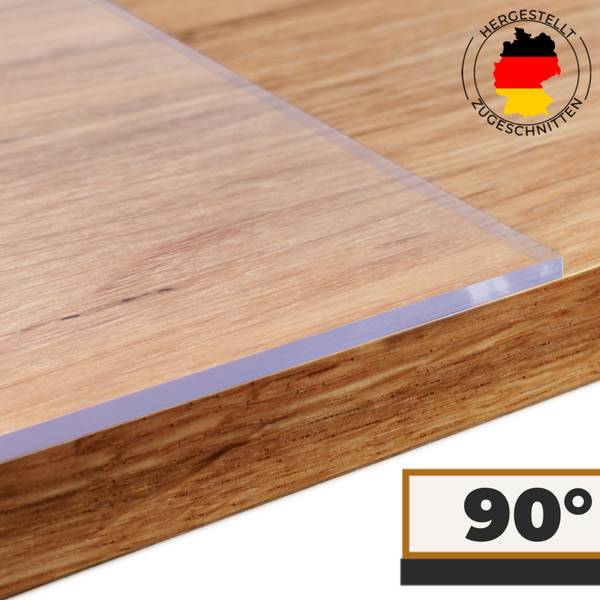 Tischdecke 2mm PVC gerade Schnittkate 85 x 85 cm