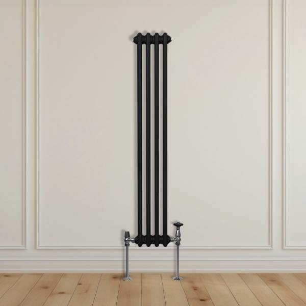 2-Spalten-Heizkörper 213066 Schwarz - 20 x 150 x 7 cm