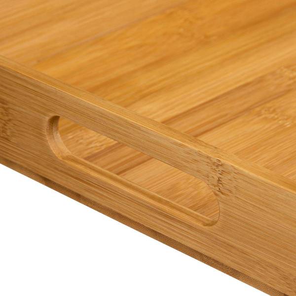 Serviertabletts BAMBOU CUISINE 2er-Set Beige - Bambus - 30 x 5 x 46 cm