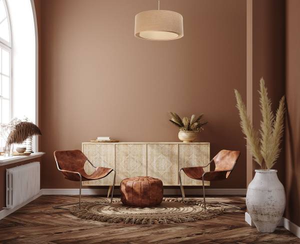 Hanglamp Samara beige - natuurvezel - 40 x 20 x 90 cm