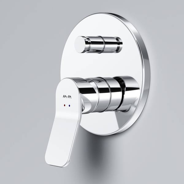 AM.PM Unterputz Duscharmatur Silber - Messing - 15 x 18 x 14 cm