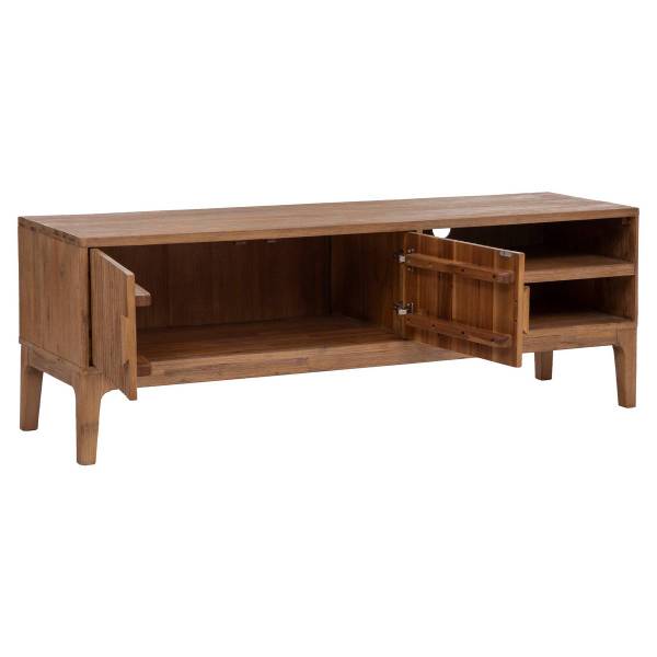 Meuble TV SABOR Beige - Bois massif - 45 x 55 x 160 cm