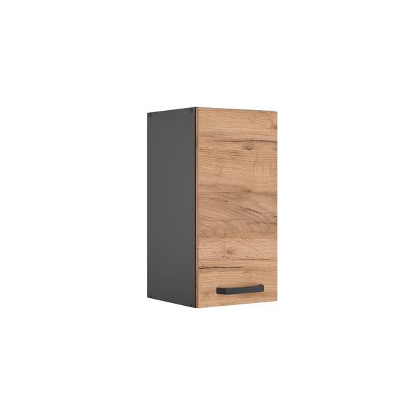 Hängeschrank R-Line 34900 Anthrazit - Eiche Dekor - Breite: 30 cm