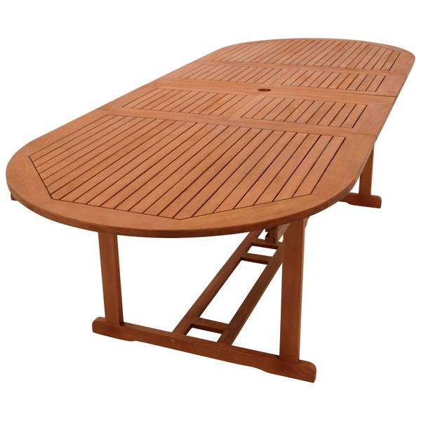 Ausziehtisch LAGO 180/260x100cm Braun - Eukalyptus - 260 x 74 x 100 cm
