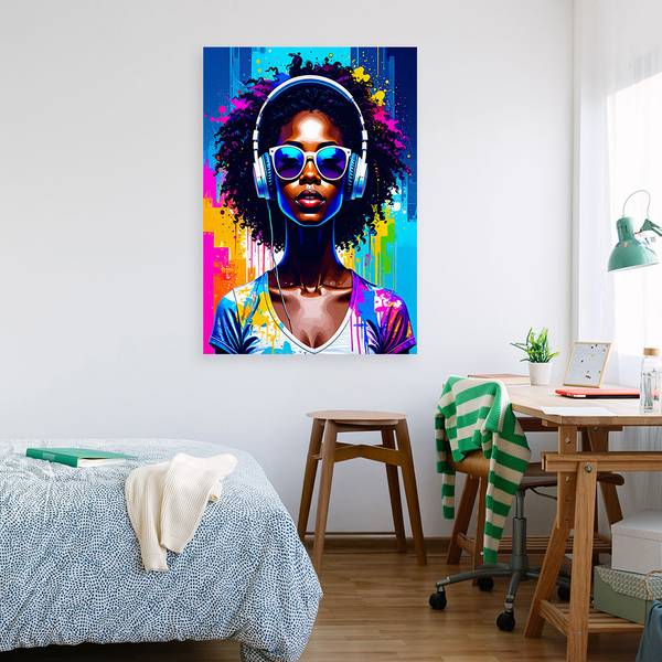 Canvas schilderij Vrouw 40 x 60 cm