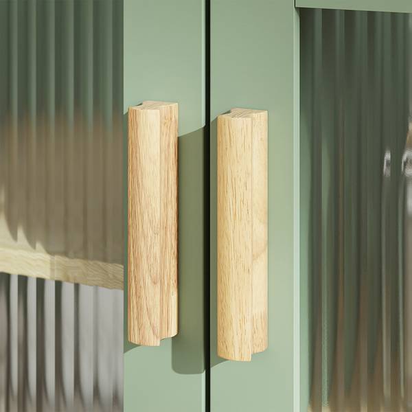 Hochschrank FSB108-E-GR Grün - Eiche - 38 x 180 x 78 cm
