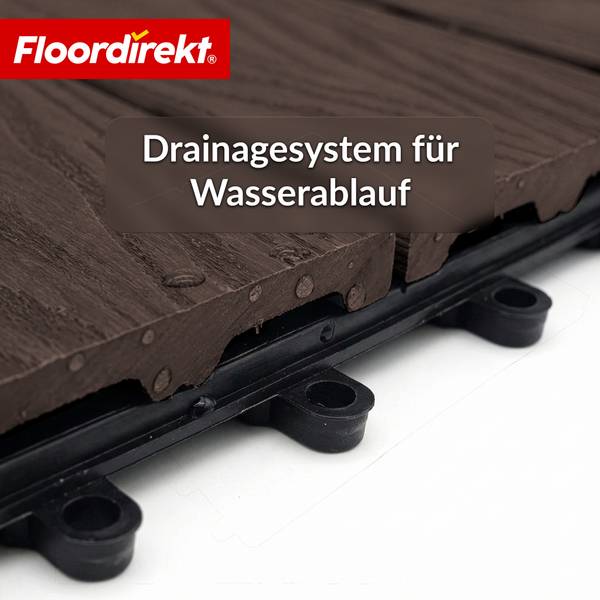 Terrassenfliese Noble 3D Braun