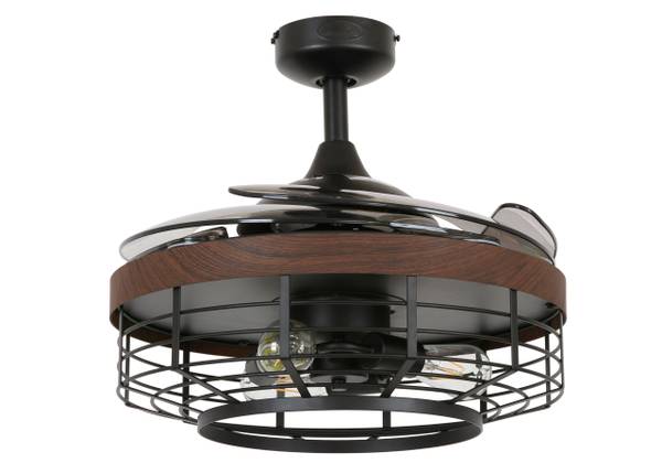 Deckenventilator Montclair Schwarz - Metall - 121 x 45 x 121 cm