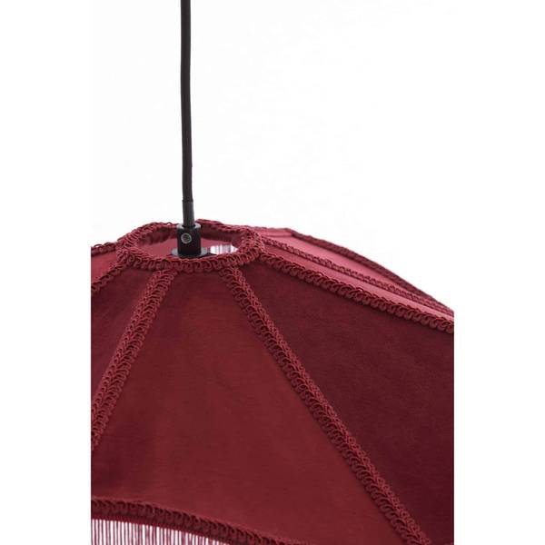 Hängelampe Tiffany Rot - Eisen - Stahl - 50 x 28 x 50 cm