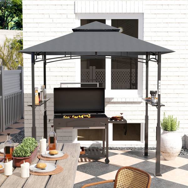 Barbecuepaviljoen 84C-537V00CG grijs - textiel - 148 x 248 x 243 cm