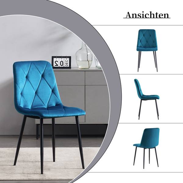 Chaise de salle à manger VICKA Bleu