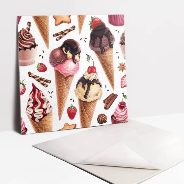 Selbstklebende Fliesen (9 St.) Cupcakes 30 x 30 cm