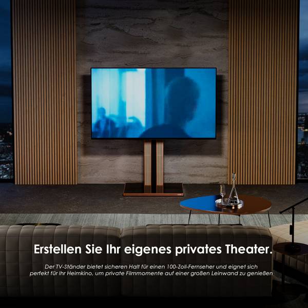 TV Ständer aus Buchenholz S02N1463C Braun - Metall - Massivholz - 55 x 147 x 70 cm