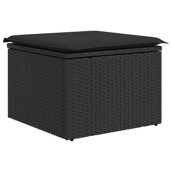 Garten-Lounge-Set 3037107-3 8-teilig Schwarz