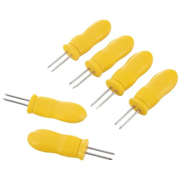 Maiskolbenhalter 6er Set 531341 Gelb - Kunststoff - 2 x 2 x 8 cm