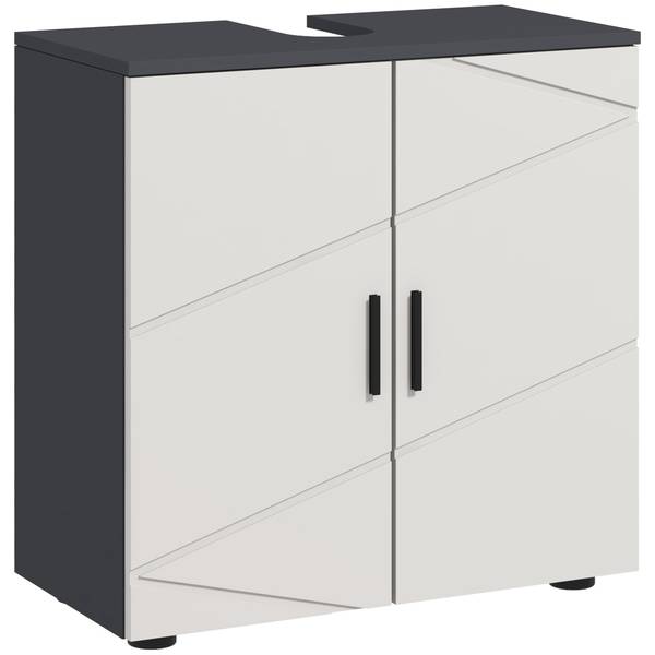 Badezimmerschrank 834-619V90LG Grau - Holzwerkstoff - 30 x 60 x 60 cm