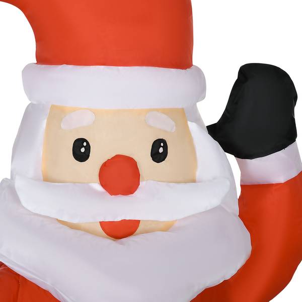 Aufblasbar Weihnachtsdeko 844-194V90RD Rot - Textil - 72 x 122 x 190 cm