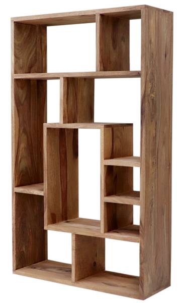 Bücherregal Rami Braun - Sheesham - 90 x 150 x 30 cm