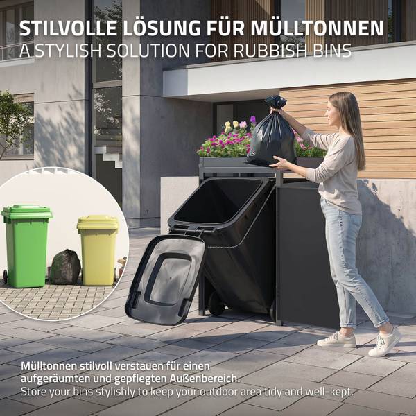 Abri à poubelles NAPOLI Largeur : 68 cm
