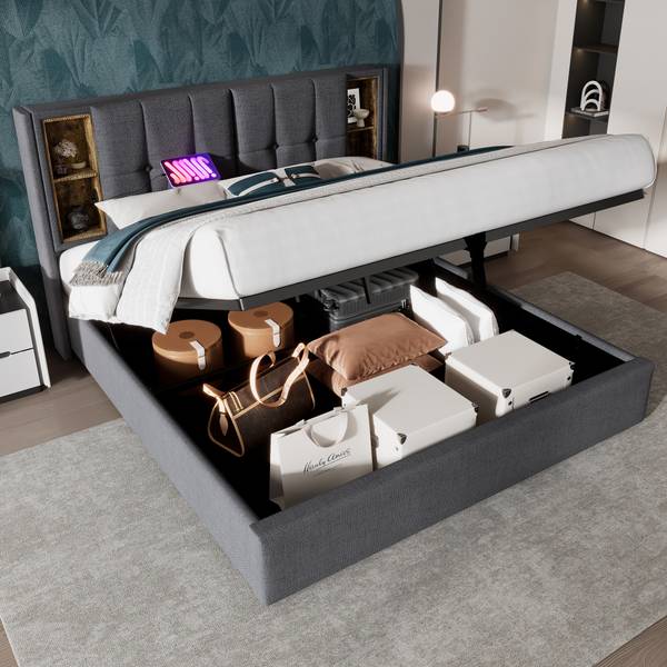 Polsterbett-BB637 Breite: 185 cm