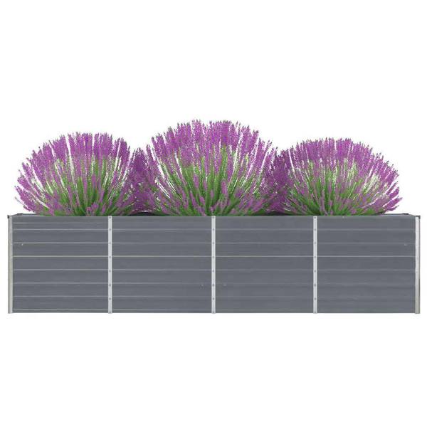Hochbeet DE786 Grau - Metall - 40 x 77 x 320 cm
