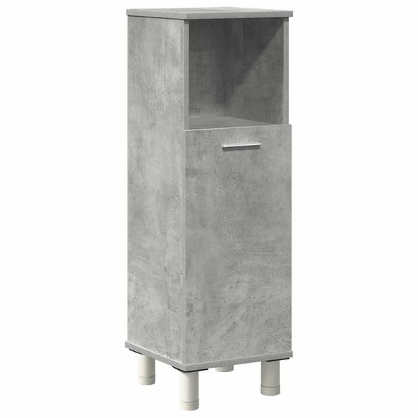 Badmöbel Set 3044521 4-teilig Grau - Holzwerkstoff - 80 x 64 x 20 cm