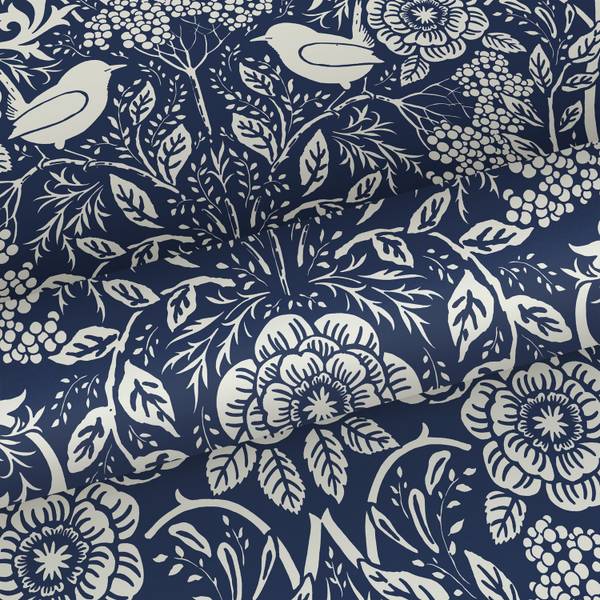 Tapete 139435 Blau - Fleece - 50 x 900 x 50 cm