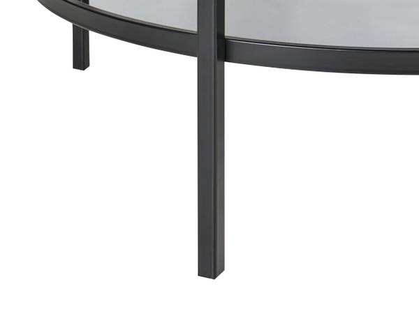 Table basse TELLAKA Noir - Verre - 80 x 45 x 80 cm