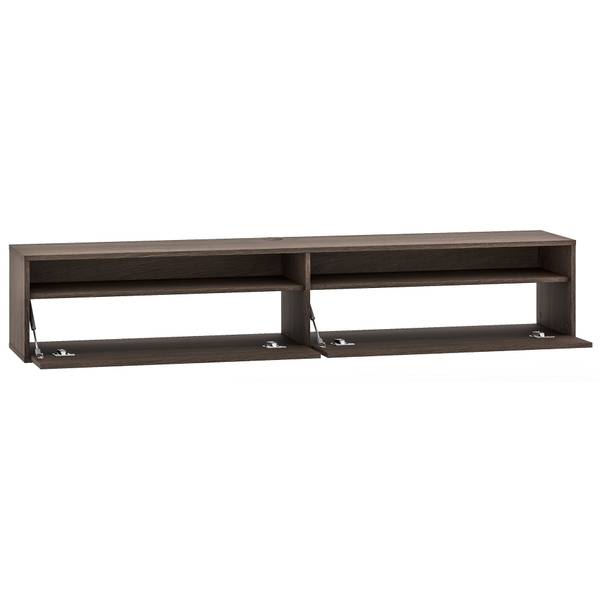 Meuble TV Heggers Marron foncé - Imitation chêne foncé