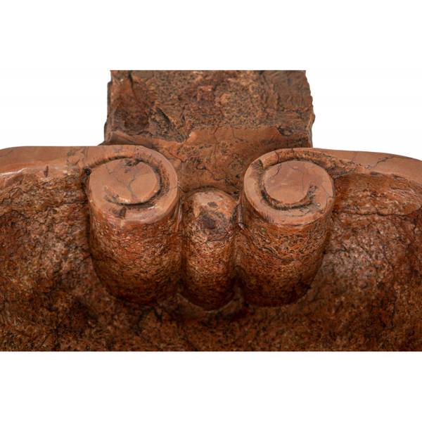 Wandbrunnen MUSCHEL Rot - Marmor - 30 x 13 x 26 cm