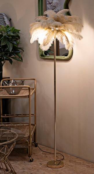 Stehlampen Palm Gold - Metall - 55 x 160 x 55 cm
