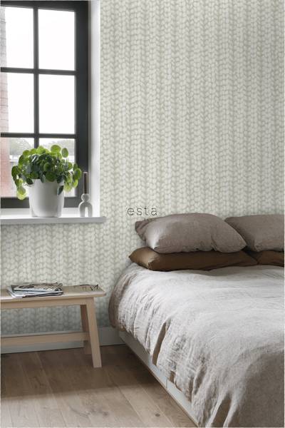 Tapete 148341 Grau - Fleece - 53 x 1005 x 53 cm